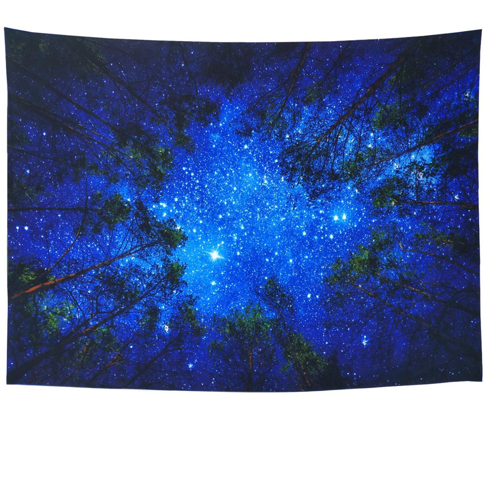 Night Sky Starry Forest Tapestry for Home Decor | Shop Today. Get it ...