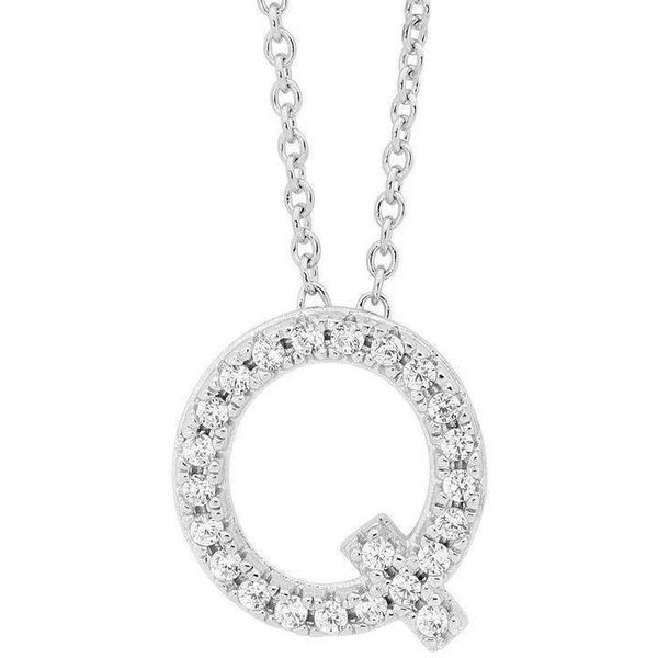 Georgini Petite Initial Q Silver image