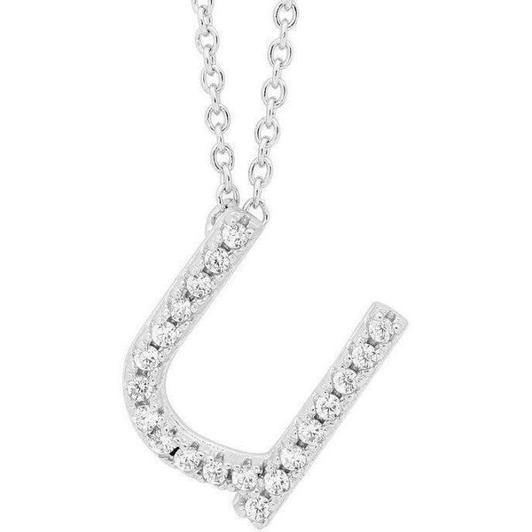 Georgini Petite Initial U Silver image