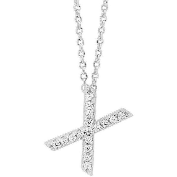 Georgini Petite Initial X Silver image