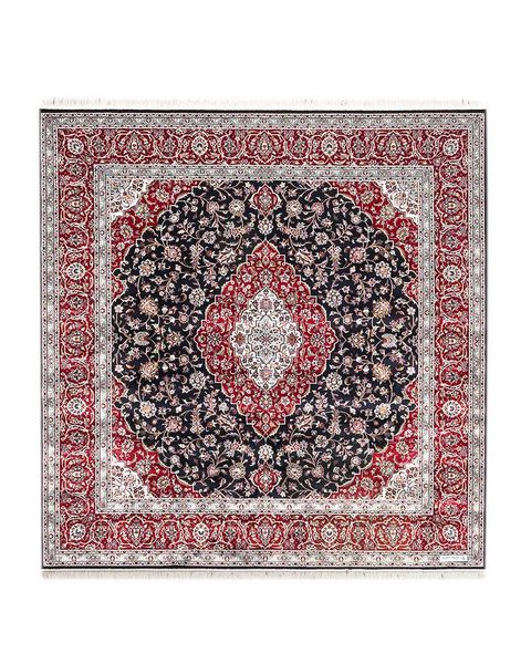 Kashan Navy Red Kashan Design (Sq250X250 image