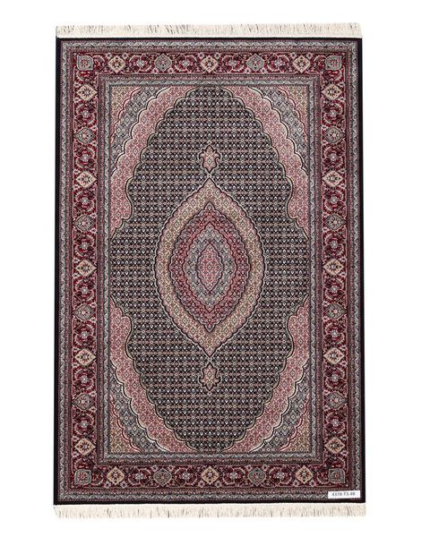 Tabriz Navy Blue &amp; Red Border (225X150 image
