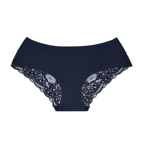 Pack of 2 Amila Silky Seamless Lace Underwear - Black & Midnight Blue, Shop Today. Get it Tomorrow!