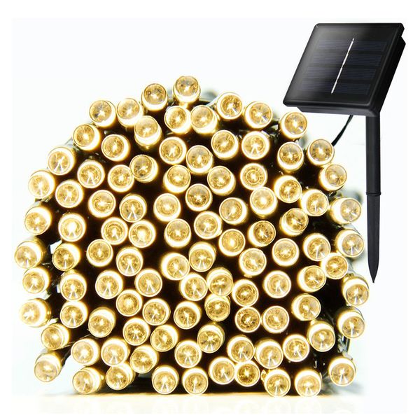 String Lights Fairy Lights Outdoor Solar - 100 LED Bulbs Christmas Lights
