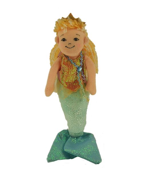 Douglas Small Mermaid Tangerine and Aqua (20cm)