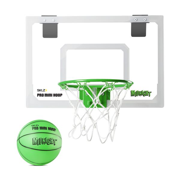 SKLZ Pro Mini Hoop Glow In The Dark Basketball Set