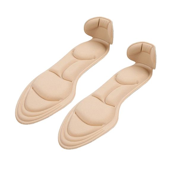 4D Soft Breathable Lady High-heeled Shoe Insoles - Beige (Set of 2)