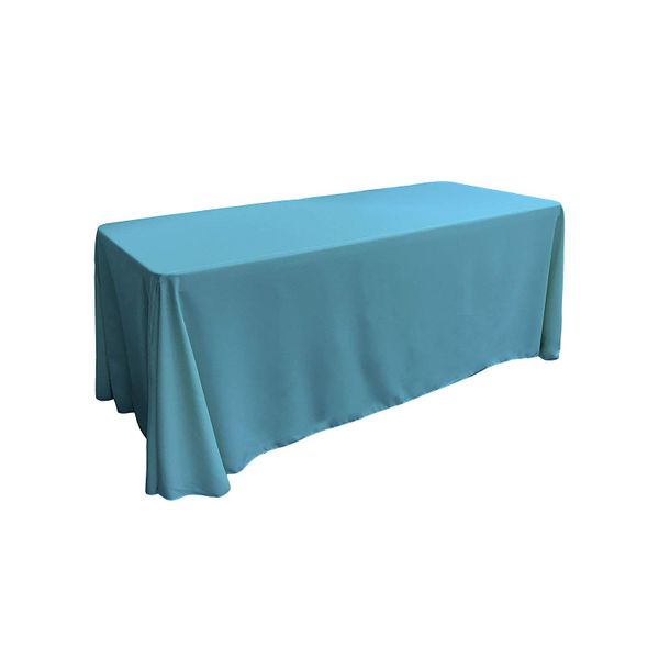 Polyester Rectangular Tablecloth - Blue Linen