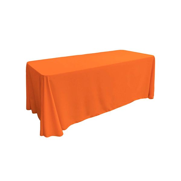 Polyester Rectangular Tablecloth - Orange Linen