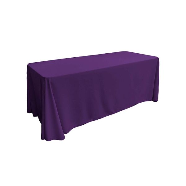 Polyester Rectangular Tablecloth - Purple Linen