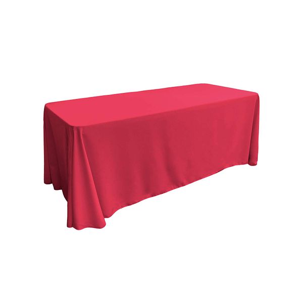 Polyester Rectangular Tablecloth - Fuchsia Linen