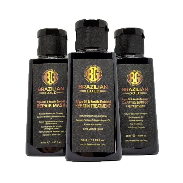 Brazilian Gold Keratin Treatment With Argan Oil MINI Kit 55ML Prices Shop Deals Online PriceCheck