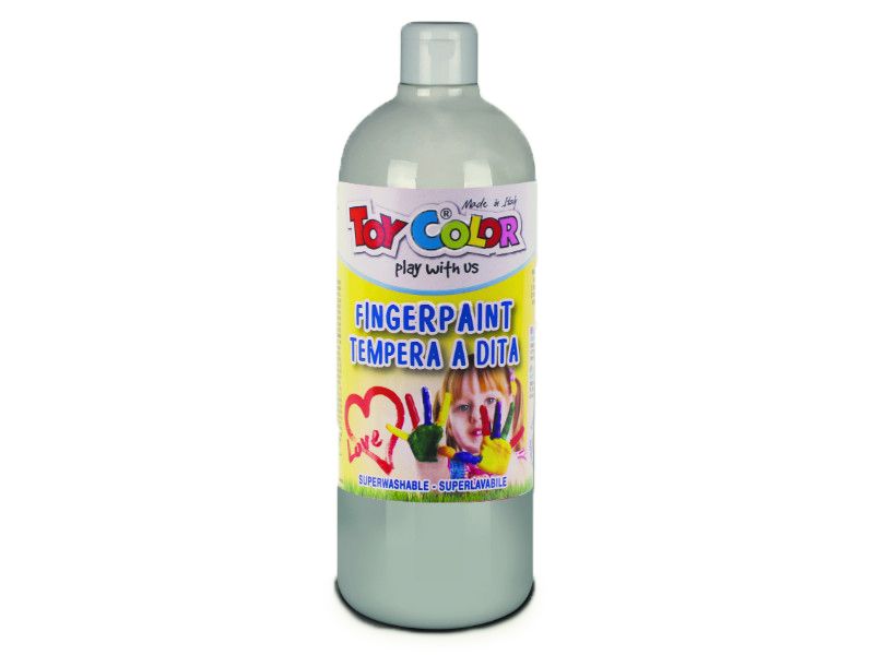 Toy Color Finger Paint Superwashable Ready Mix 1000ml - Black - 3-4 years