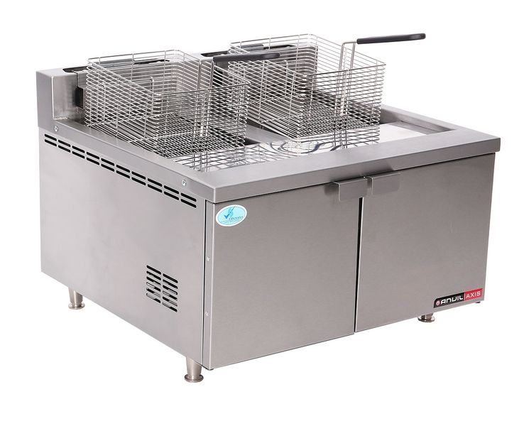 Anvil Fish Fryer - Double Pan - Gas