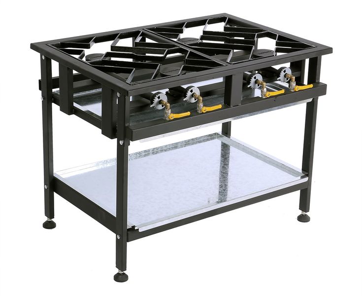 Anvil Boiling Table Gas - Commercial - 4 Burner Staggered