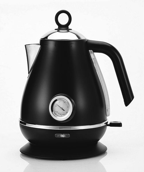 Milex Seattle Matt Black Stainless Steel Cordless 360° Kettle - 2200W 1.7L