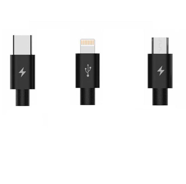 Polaroid 3in1 Charging Cable - Black