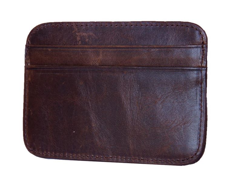 Charmza Leather Credit Cards Holder - Dark Coffee