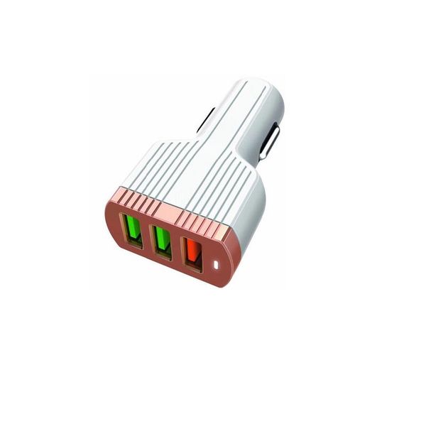 Car-Charger Quick Charge 3.0 3 USB Compatible with iPhone Samsung Huawei