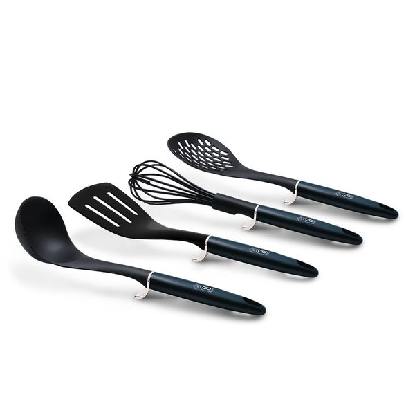Berlinger Haus 4-Piece Nylon Kitchen Utensil Set - Aquamarine Edition