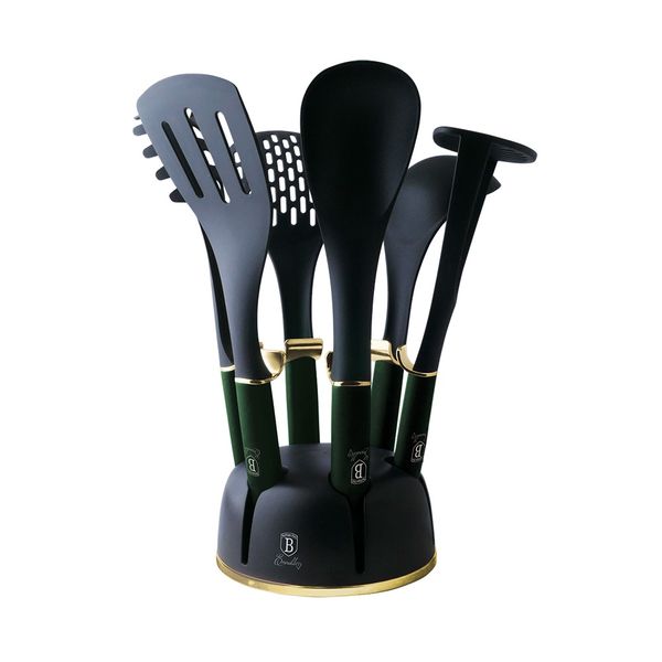 Berlinger Haus 7-Piece Nylon Kitchen Utensil Set - Emerald Collection