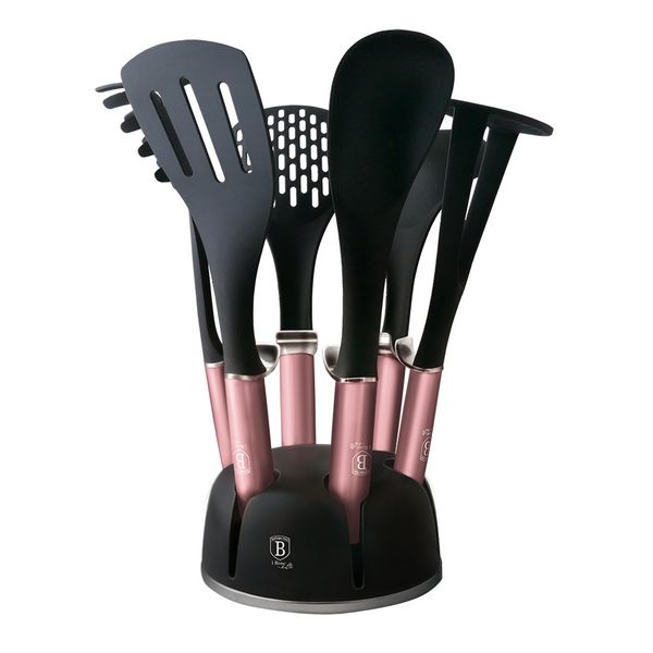 Berlinger Haus 7-Piece Nylon Kitchen Utensil Set - i-Rose Edition