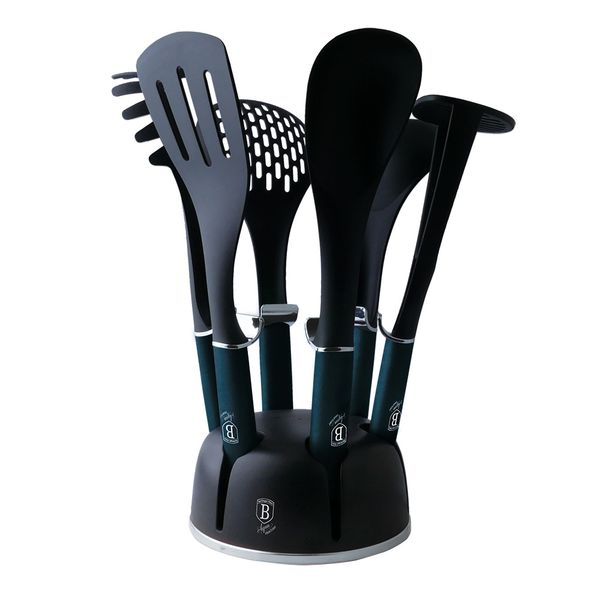 Berlinger Haus 7-Piece Nylon Kitchen Utensil Set - Aquamarine Edition