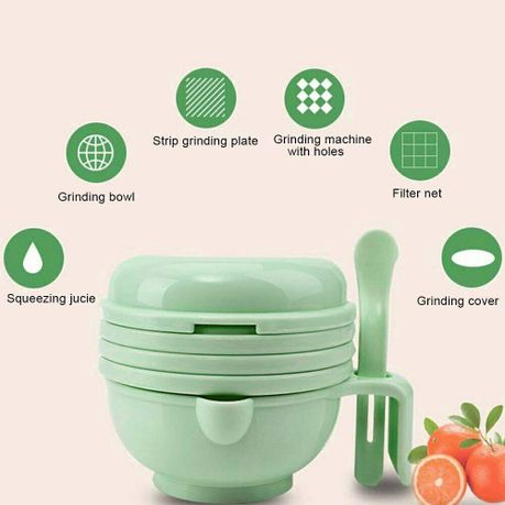 2-in-1 Grinding Food Bowl Contains Grinder And Bowl Baby Food Bowl