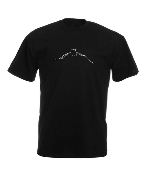 JuiceBubble Batman Silhouette Mens T-Shirt -Black
