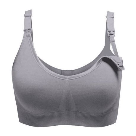 Sth African Woolworths Grey Extra Soft Wire-Free Microfiber Full Support  Bras 