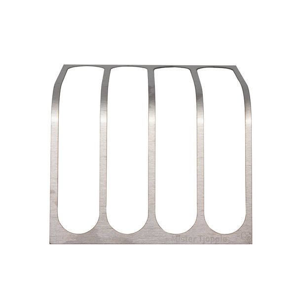 Mister Tjoppie Griller Crisper Fat Tanner Stand Grill - Stainless Steel