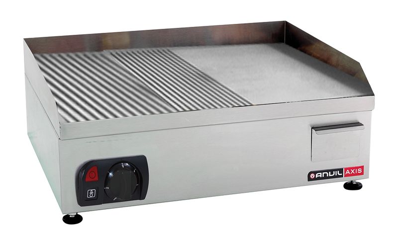 Anvil Flat Top Grill - Ribbed/Flat - 600mm - Elec