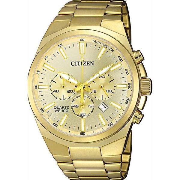 Citizen Gents Quartz Gold Dial Watch image