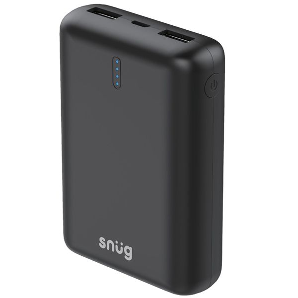 Snug 10000mAh Compact Power Bank Black