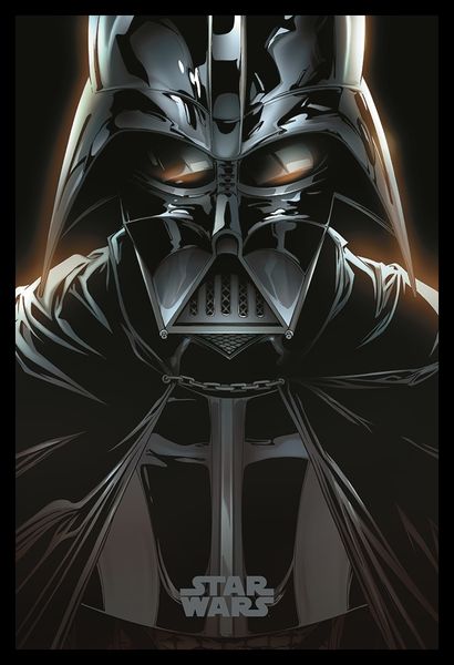 Star Wars - Vader Poster with Black Frame