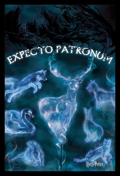 Harry Potter - Patronus Poster with Black Frame