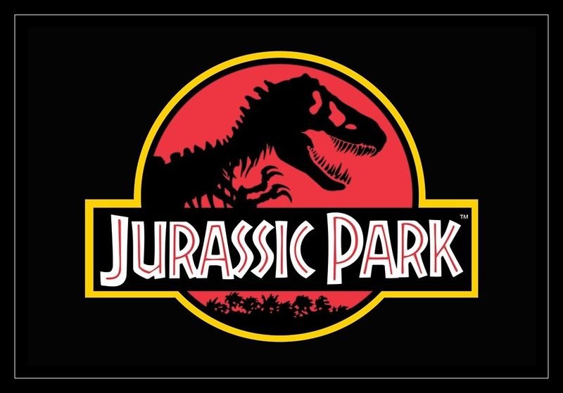 Jurassic Park - Logo Poster with Black Frame