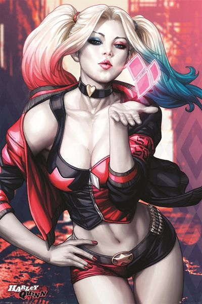 Harley Quinn - Kiss Poster