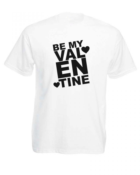 JuiceBubble Be My Valentine Mens T-Shirt -White - 4XL