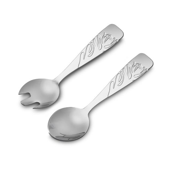 Carrol Boyes Salad Servers Small - Protea