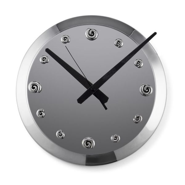Carrol Boyes Wall Clock Silver Lag - Coil