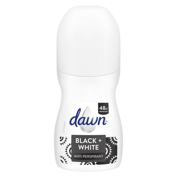 Dawn Women Invisible Black + White Anti Perspirant Roll-On - 45ml (6 Pack)
