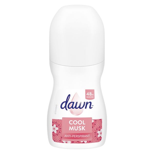 Dawn Women Cool Musk Anti Perspirant Roll-On - 45ml (6 Pack)