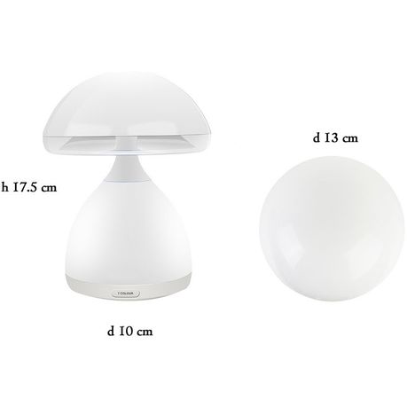 7c colorful eye mushroom lamp