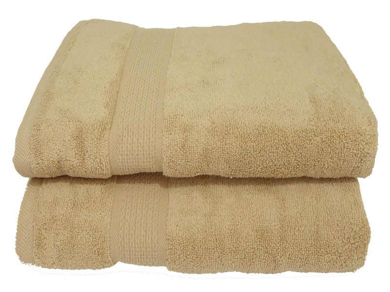 Elegant 380 GSM Zero Twist Bath Towels - 070x130cms - 2 Piece, Quick Dry