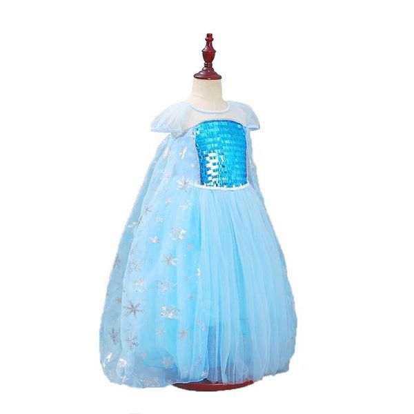 Kids Light Blue Princess Maxi Dress - E12