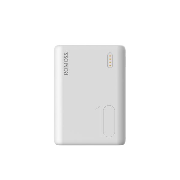 Romoss Simple 10 10000mAh Dual Output Power Bank - White