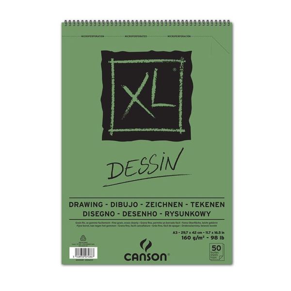 Canson XL Drawing Spiral bound 50S A3 160G