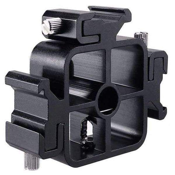 Triple Cold Shoe Mount Camera Adjustable Mount Holder Flash Bracket