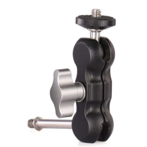Alu Arm Monitor Mount w/ Double Ballhead - 1/4 Inch Mount